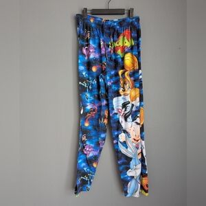 Vintage Original Space Jam Pajama Pants Size XL. Space Jam Original Sweatpants.